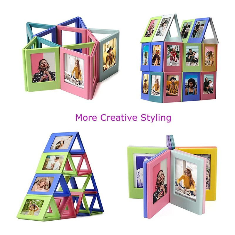 10 komada 3 inčni magnetski okviri za fotografije Mini stol Hladnjak magnetski okviri za fotografije Razne kreativne kombinacije