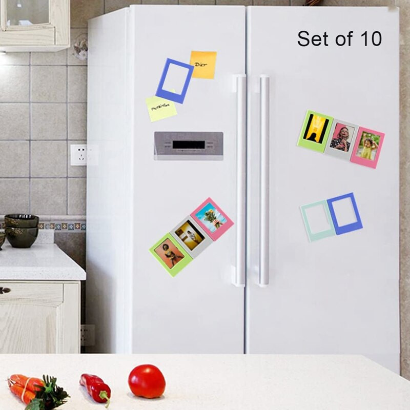 10 komada 3 inčni magnetski okviri za fotografije Mini stol Hladnjak magnetski okviri za fotografije Razne kreativne kombinacije