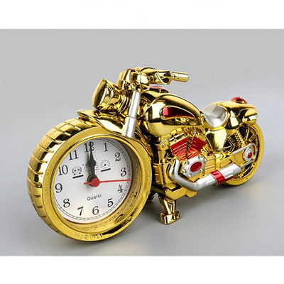 Retro motocikl, vintage sat, modna osobnost, plastični starinski sat, stolni ukrasi, kreativni sat, poklon, ukrasi za dom