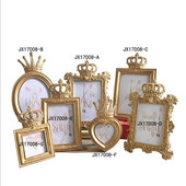 Gyanta képkeret barokk luxus stílusú lakberendezési lakberendezési esküvői party Favor Office Home Display