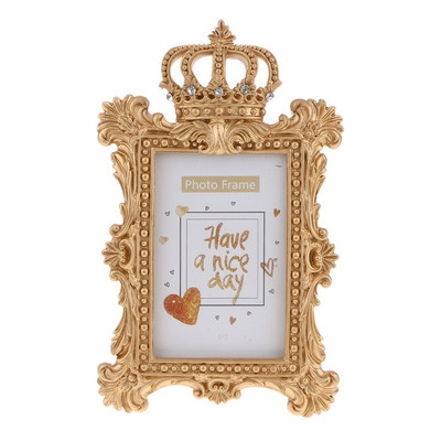 Gyanta képkeret barokk luxus stílusú lakberendezési lakberendezési esküvői party Favor Office Home Display