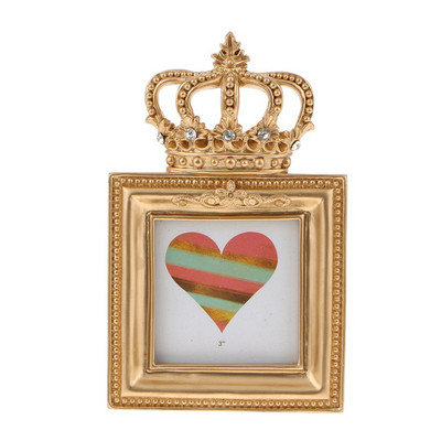 Gyanta képkeret barokk luxus stílusú lakberendezési lakberendezési esküvői party Favor Office Home Display