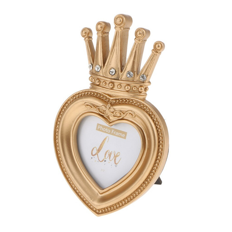 Gyanta képkeret barokk luxus stílusú lakberendezési lakberendezési esküvői party Favor Office Home Display