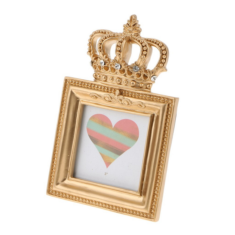 Gyanta képkeret barokk luxus stílusú lakberendezési lakberendezési esküvői party Favor Office Home Display