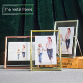 Galvanizirani nordijski zlatni metalni okvir za slike vrhunske kvalitete DIY kockasti okvir Dječji poster Obiteljski ukrasni okvir za fotografije