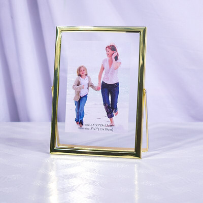 Galvanizirani nordijski zlatni metalni okvir za slike vrhunske kvalitete DIY kockasti okvir Dječji poster Obiteljski ukrasni okvir za fotografije