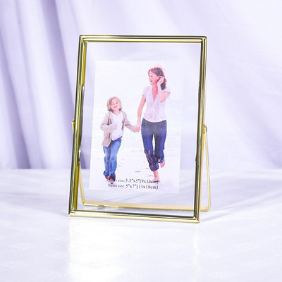 Galvanizirani nordijski zlatni metalni okvir za slike vrhunske kvalitete DIY kockasti okvir Dječji poster Obiteljski ukrasni okvir za fotografije