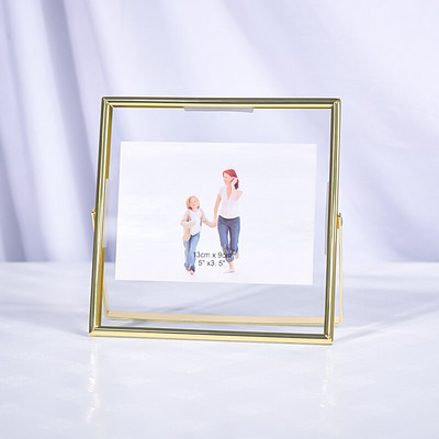 Galvanizirani nordijski zlatni metalni okvir za slike vrhunske kvalitete DIY kockasti okvir Dječji poster Obiteljski ukrasni okvir za fotografije