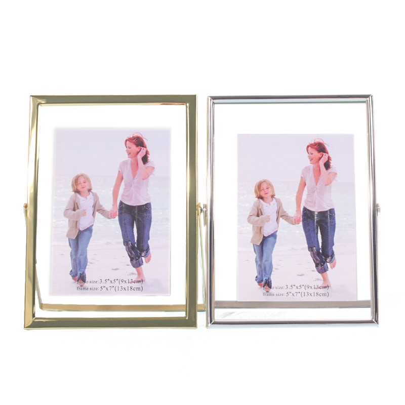 Electroplate Calitate superioară Nordic Gold Metal Pictură Ramă pentru fotografii DIY Cub Ramă Baby Poster Familie Decorativă Rama foto