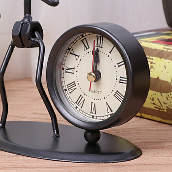 Επιτραπέζιο Σιδερένιο Ρολόι Ξυπνητήρι με Μουσικό Όργανο Gadget Διακοσμητικό Δώρο χειροτεχνίας