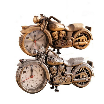 Моден индивидуален будилник творчески античен мотоциклет будилник будилник настолен часовник орнаменти семейни декорации