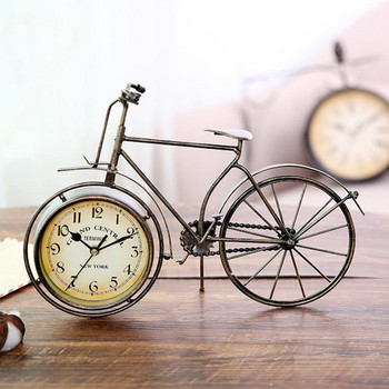 Ρετρό Vintage Silent Iron Bike Ρολόι Ποδηλάτου Διακοσμητικό Τραπέζι Σαλονιού Γραφείου Σαλονιού Δώρο διακόσμηση δωματίου μελέτης για φίλους μοναδικό στυλ