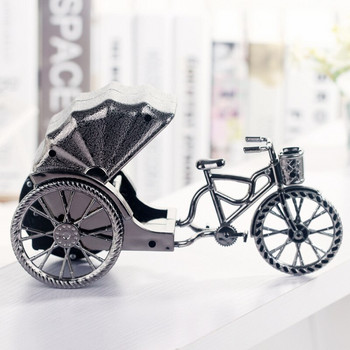 Класически винтидж стил Ретро дизайн на рикша Будилник Бюро Настолна маса Декор за домашен офис Подарък за рожден ден за деца
