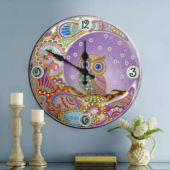 Стенен часовник с широко приложение, декоративно желязо, ярък стилен декор на часовник за всекидневна