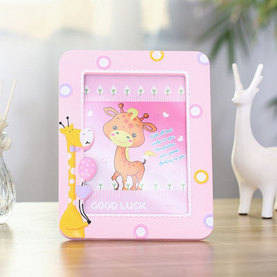 Koreai stílusú 7 hüvelykes képkeret lakberendezési nappali hálószoba asztali képkeret baba fénykép családi portré képkeret