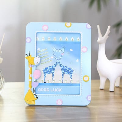 Koreai stílusú 7 hüvelykes képkeret lakberendezési nappali hálószoba asztali képkeret baba fénykép családi portré képkeret