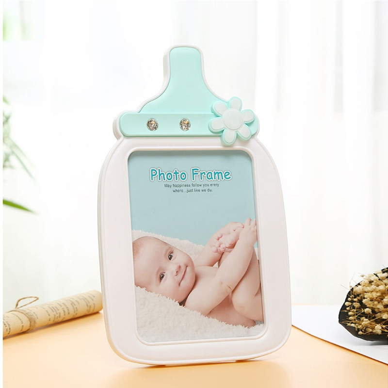 Koreai stílusú 7 hüvelykes képkeret lakberendezési nappali hálószoba asztali képkeret baba fénykép családi portré képkeret