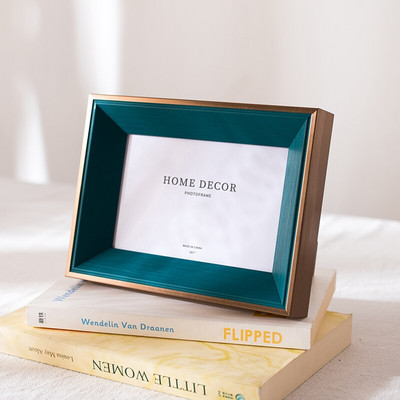 6 spalvų Aukštos kokybės darbalaukio nuotraukų rėmeliai Stačiakampiai šiaurietiško stiliaus paveikslų rėmeliai 5–10 colių pakabinami nuotraukų rėmeliai Svetainės išdėstymas