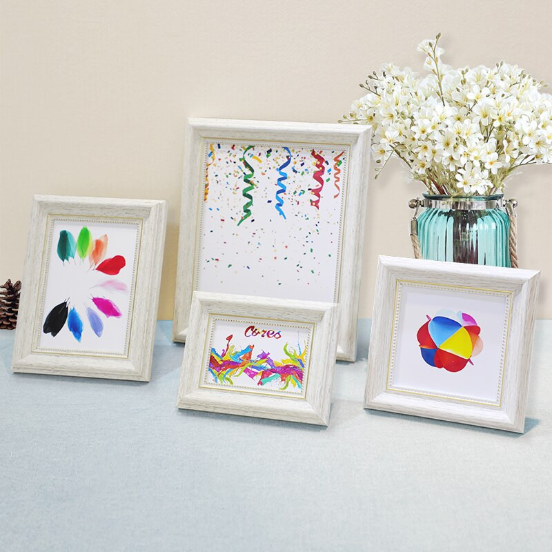 Ramă foto retro din rășină de 5/6/7/8/10 inch Rama foto europeană montată pe perete Artizanat de birou Cadouri de zi de naștere Cadru de pictură PS