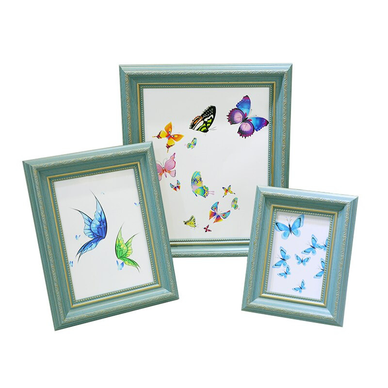 Ramă foto retro din rășină de 5/6/7/8/10 inch Rama foto europeană montată pe perete Artizanat de birou Cadouri de zi de naștere Cadru de pictură PS