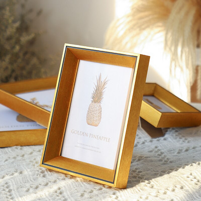 Põhjamaade moodsa stiili pildiraam lauaarvuti ja rippuv seinakunst maaliraamid kodukaunistuseks Pildiraam laud Pere fotoekraan