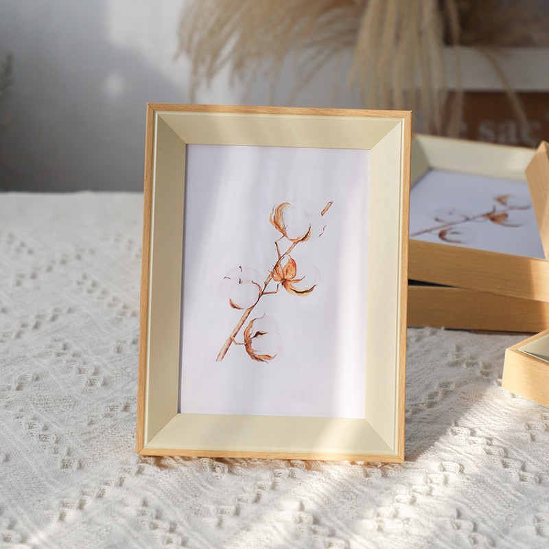 Frumos Rama Foto Simplă Aurie Rame Foto Nordice Moderne Ramă De Pictură Peretă Verticală De Rășină Delicate Decor Home