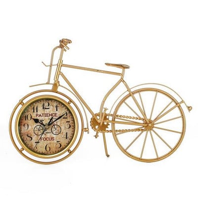 80%-os akciós akció!! Retro Vintage Silent Iron Bike Kerékpár óra Otthoni Iroda nappali asztali dekoráció