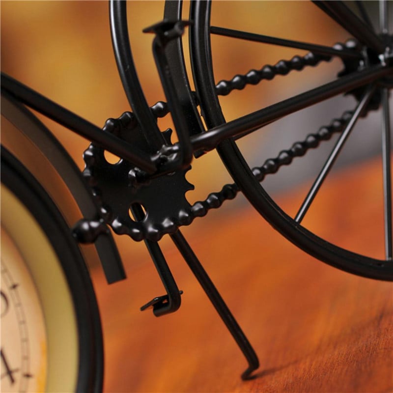 80%-os akciós akció!! Retro Vintage Silent Iron Bike Kerékpár óra Otthoni Iroda nappali asztali dekoráció