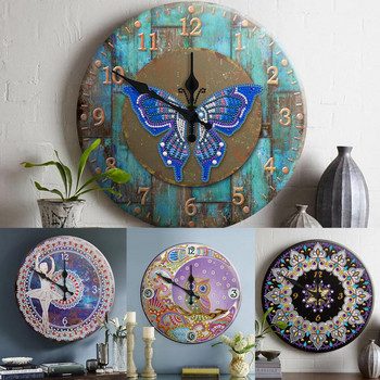Стенен часовник с широко приложение Декоративно желязо Ярко оцветен стилен декор на часовник за декорация на всекидневна