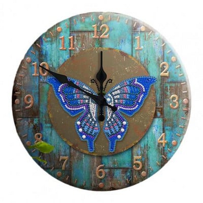 Ceas de perete cu aplicație largă Fier decorativ, în culori vii, cu ceas elegant, pentru decorarea camerei de zi