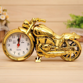 Ретро мотоциклет Настолен часовник Творчески мотоциклет модел Будилник Творчески домашен подарък за рожден ден Часовник Домашна стая Декорация на бюро
