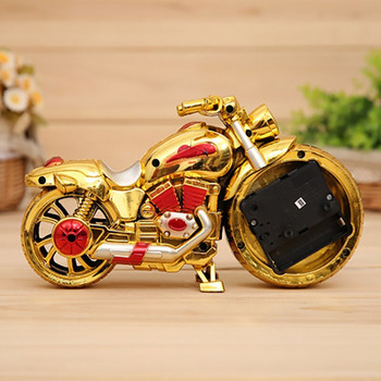 Ретро мотоциклет Настолен часовник Творчески мотоциклет модел Будилник Творчески домашен подарък за рожден ден Часовник Домашна стая Декорация на бюро