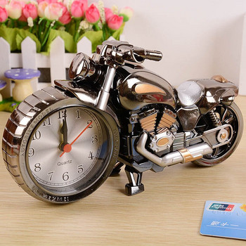 Ρετρό επιτραπέζιο ρολόι μοτοσυκλέτας Δημιουργικό μοτίβο μοτοσικλέτας Ξυπνητήρι Δημιουργικό δώρο για το σπίτι Ρολόι γενεθλίων Διακόσμηση γραφείου δωματίου σπιτιού