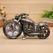 Kreatív Retro motorkerékpár modell Ébresztőóra Divat Lakásdekoráció Kézműves 3D Vasúti Motor figurák Lakásdekor Kellékek ajándékok