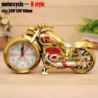Kreatív Retro motorkerékpár modell Ébresztőóra Divat Lakásdekoráció Kézműves 3D Vasúti Motor figurák Lakásdekor Kellékek ajándékok