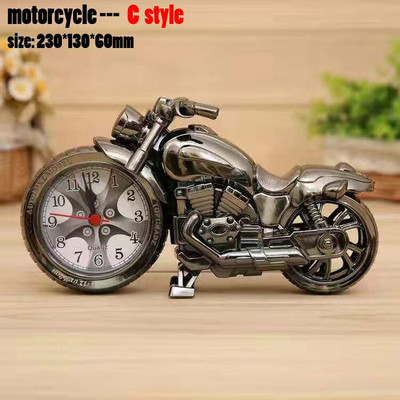 Kreatív Retro motorkerékpár modell Ébresztőóra Divat Lakásdekoráció Kézműves 3D Vasúti Motor figurák Lakásdekor Kellékek ajándékok
