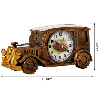 Starinski automobilski budilnik Stolni stolni plastični analogni budilnik za djecu Poklon za prijatelje Dekoracija stola za spavaću sobu