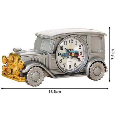 Starinski automobilski budilnik Stolni stolni plastični analogni budilnik za djecu Poklon za prijatelje Dekoracija stola za spavaću sobu