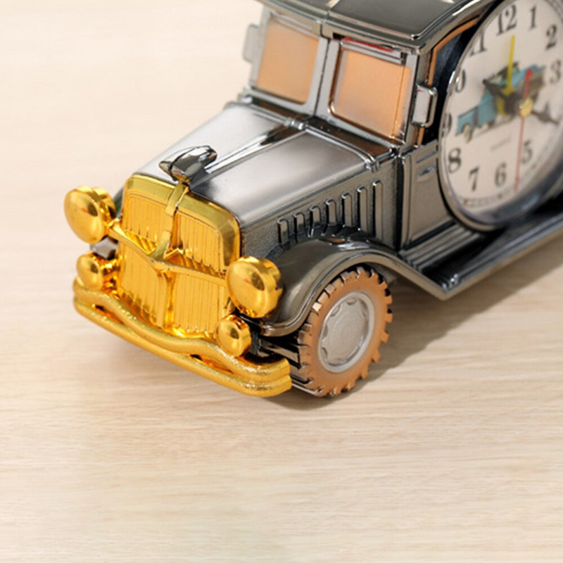 Starinski automobilski budilnik Stolni stolni plastični analogni budilnik za djecu Poklon za prijatelje Dekoracija stola za spavaću sobu