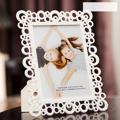 Dramblio kaulo baltos spalvos nuotraukų rėmeliai rašomajam stalui, vaikų kūdikio nuotraukų rėmeliai šeimos svetainei ir vestuvių stalo dekoravimui nuotraukų rėmeliai