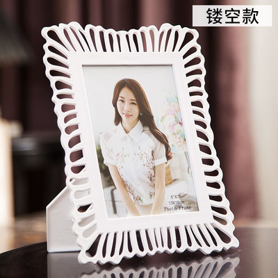 Dramblio kaulo baltos spalvos nuotraukų rėmeliai rašomajam stalui, vaikų kūdikio nuotraukų rėmeliai šeimos svetainei ir vestuvių stalo dekoravimui nuotraukų rėmeliai