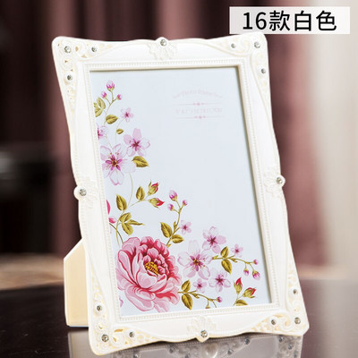 Dramblio kaulo baltos spalvos nuotraukų rėmeliai rašomajam stalui, vaikų kūdikio nuotraukų rėmeliai šeimos svetainei ir vestuvių stalo dekoravimui nuotraukų rėmeliai