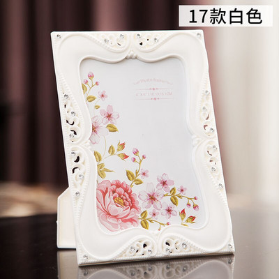 Dramblio kaulo baltos spalvos nuotraukų rėmeliai rašomajam stalui, vaikų kūdikio nuotraukų rėmeliai šeimos svetainei ir vestuvių stalo dekoravimui nuotraukų rėmeliai