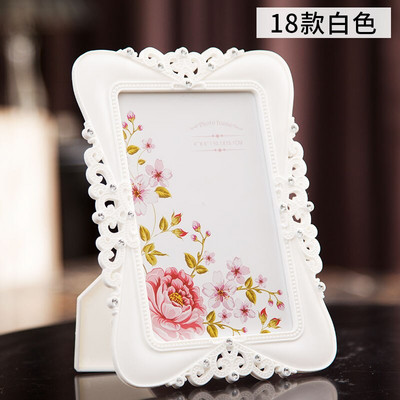 Dramblio kaulo baltos spalvos nuotraukų rėmeliai rašomajam stalui, vaikų kūdikio nuotraukų rėmeliai šeimos svetainei ir vestuvių stalo dekoravimui nuotraukų rėmeliai