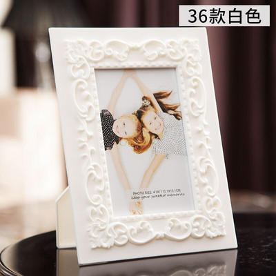 Dramblio kaulo baltos spalvos nuotraukų rėmeliai rašomajam stalui, vaikų kūdikio nuotraukų rėmeliai šeimos svetainei ir vestuvių stalo dekoravimui nuotraukų rėmeliai