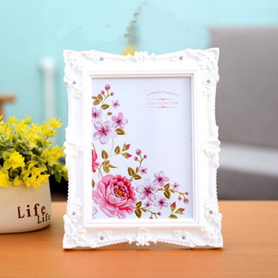 Dramblio kaulo baltos spalvos nuotraukų rėmeliai rašomajam stalui, vaikų kūdikio nuotraukų rėmeliai šeimos svetainei ir vestuvių stalo dekoravimui nuotraukų rėmeliai