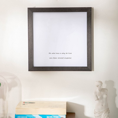 1 db akasztós/asztali képkeret Négyzet alakú asztali díszek Egyszerű fakeret nappalihoz Klasszikus egyszerű képkeretek