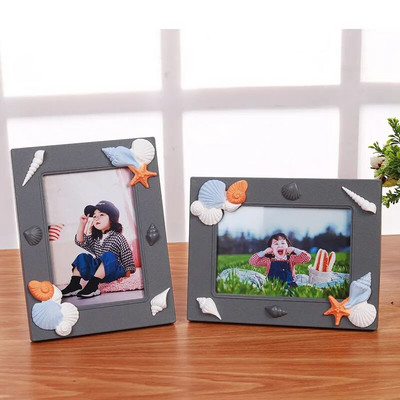 Cadru foto cu urs drăguț pentru creșterea bebelușului Ornament de masă pentru decorarea casei Cadou de Revelion 1 bucată cadru dreptunghiular din plastic