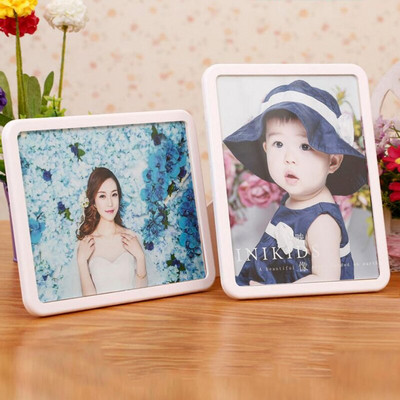 Ramă foto dreptunghiulară transparentă, orizontală, verticală, decorare pentru masă, rame foto din plastic, meserii de birou, cadouri de aniversare pentru copii