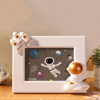 Creative Astronaut Series Photo Home Frame Ornament Decoratiuni pentru birou Camera copiilor Rama foto Rama foto cu desene animate de mare valoare